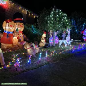 Christmas Light display at 3 Frodsham Road, Ringwood