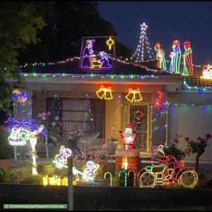 Christmas Light display at 10 Arkley Close, Skye