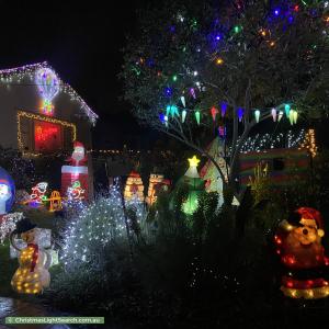 Christmas Light display at 42 Hodder Street, Brighton East