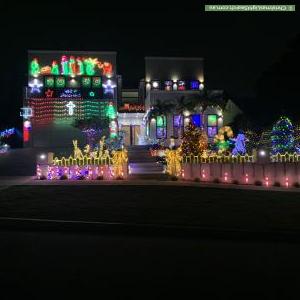 Christmas Light display at 14 Vaughan Avenue, Pennant Hills