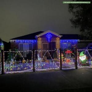 Christmas Light display at 61 Pepperbush Circuit, Cranbourne