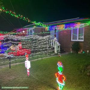 Christmas Light display at 117 Bougainville Road, Blackett