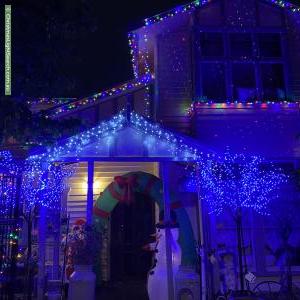Christmas Light display at 33 Bailey Street, Belmont