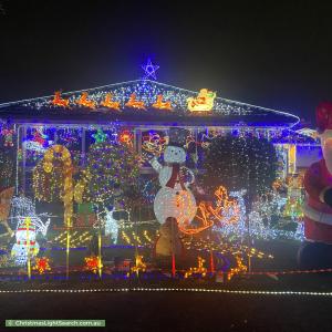 Christmas Light display at 6 James Avenue, Seaholme