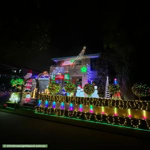 Christmas Light display at 24 Ridgeline Drive, The Ponds
