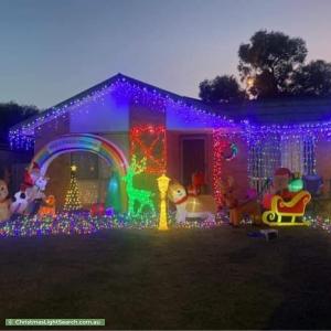 Christmas Light display at 9 Clover Lane, Mornington
