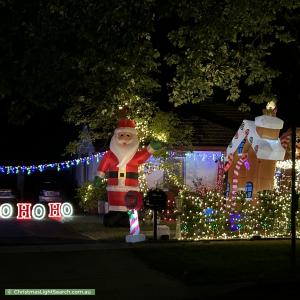 Christmas Light display at 2 Dirrawan Gardens, Reid