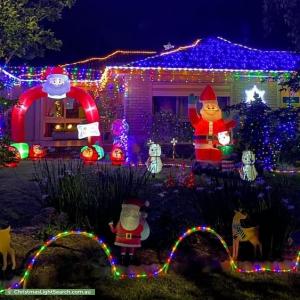 Christmas Light display at 2 Rex Court, Wantirna