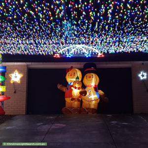 Christmas Light display at 21 Burke Parade, Hewett