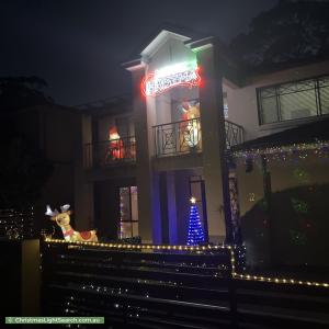 Christmas Light display at 22 Sutherland Street, Lane Cove