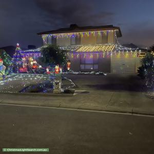 Christmas Light display at 3 Keith Court, Woodcroft