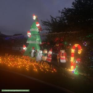 Christmas Light display at 5 Lindsay Court, Scoresby