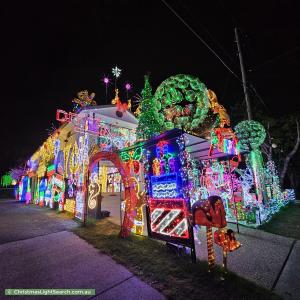 Christmas Light display at 10 Keeling Street, Coopers Plains