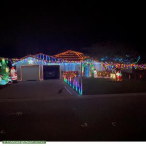 Christmas Light display at  Dacomb Court, Dunlop