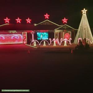 Christmas Light display at Baroda Avenue, Netley