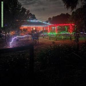 Christmas Light display at 45 Rhinds Road, Wallington
