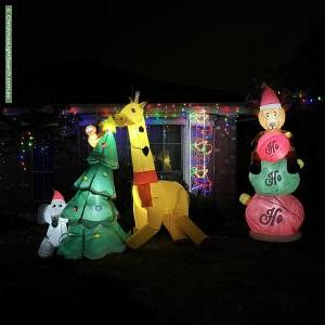Christmas Light display at 2 Wilma Court, Beaconsfield