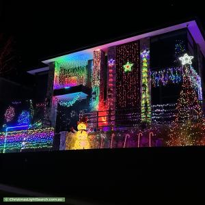 Christmas Light display at 16 Amity Place, Sunbury