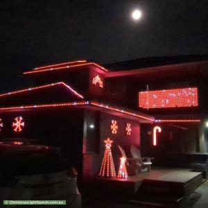 Christmas Light display at 33 Baxter Avenue, Chelsea