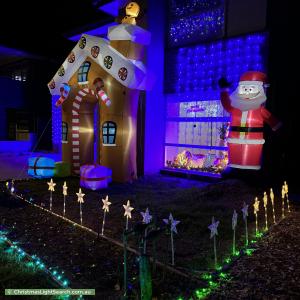 Christmas Light display at 8 Brookfield Street, The Ponds