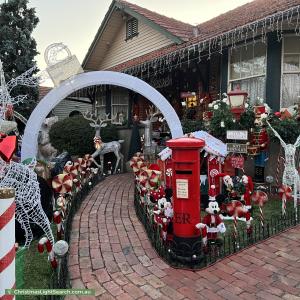 Christmas Light display at 29 Shaftsbury Street, Coburg