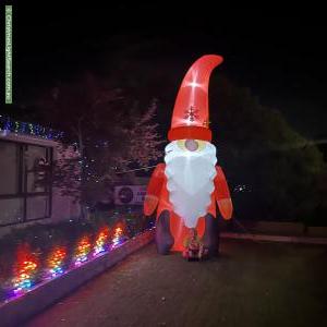 Christmas Light display at 1 Curnow Place, Chisholm