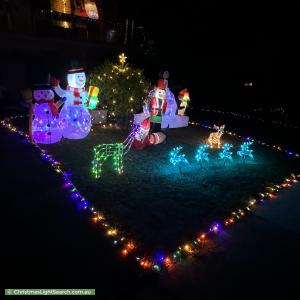 Christmas Light display at 3 Castle Close, Glen Waverley