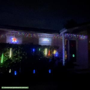 Christmas Light display at 86 Clive Steele Avenue, Monash