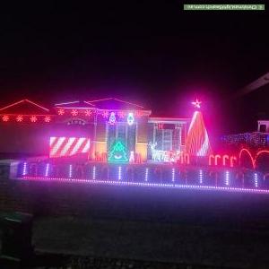 Christmas Light display at 18 Brunswick Place, Taylors Hill