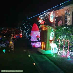 Christmas Light display at 47 Blantyre Avenue, Chelsea