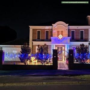 Christmas Light display at 11 Woodhouse Road, Doncaster East