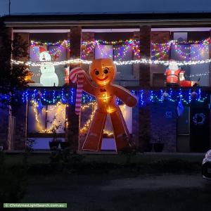 Christmas Light display at 54 Meredith Circuit, Kambah