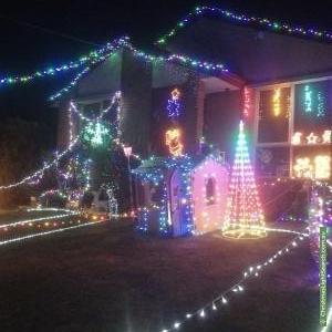 Christmas Light display at 8 Kylie Court, Hampton Park