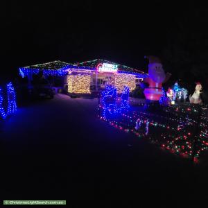 Christmas Light display at 29 Jacaranda Drive, Margate