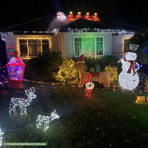 Christmas Light display at 43 Homer Avenue, Croydon South