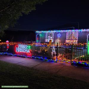 Christmas Light display at 52 Betula Avenue, Bundoora