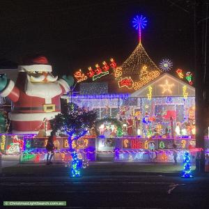 Christmas Light display at 81 Chamberlain Road, Padstow Heights