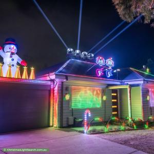 Christmas Light display at 51 Timms Avenue, Kilsyth