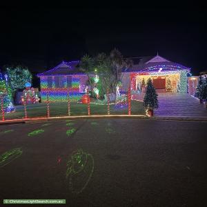 Christmas Light display at 26 Janette Place, Oakdale