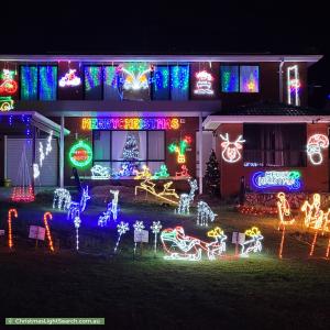Christmas Light display at 11 Carter Crescent, Padstow Heights