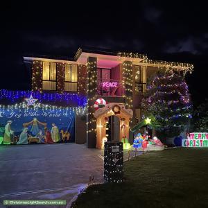 Christmas Light display at 10 Incana Road, Margate