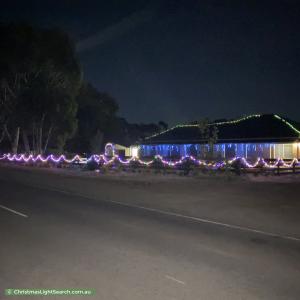 Christmas Light display at 165 Dawkins Road, Lewiston