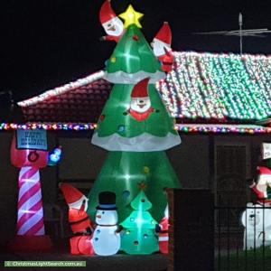 Christmas Light display at 90 Yorktown Road, Elizabeth Park