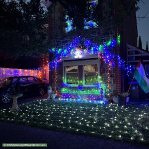 Christmas Light display at 14 Lord Howe Avenue, Oakden