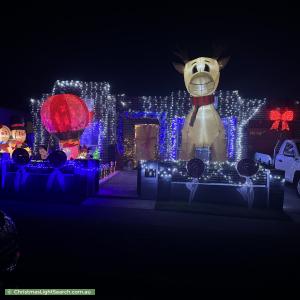 Christmas Light display at 26 Chamberlain Road, Padstow