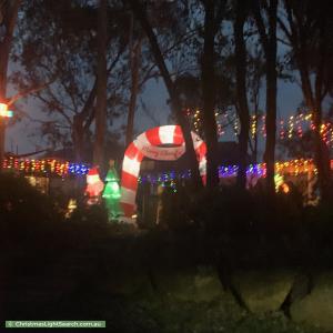 Christmas Light display at 77-81 Bellavista Court, Plenty