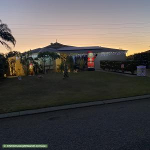 Christmas Light display at 20 Bucknell Place, Swan View