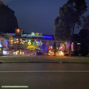 Christmas Light display at 61 Warrawee Circuit, Frankston