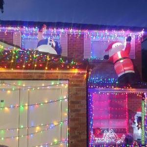 Christmas Light display at 130 Reservoir Road, Blacktown