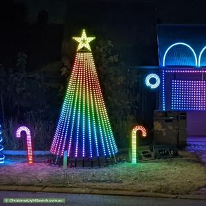 Christmas Light display at 24 Ridge Street, Wembley Downs